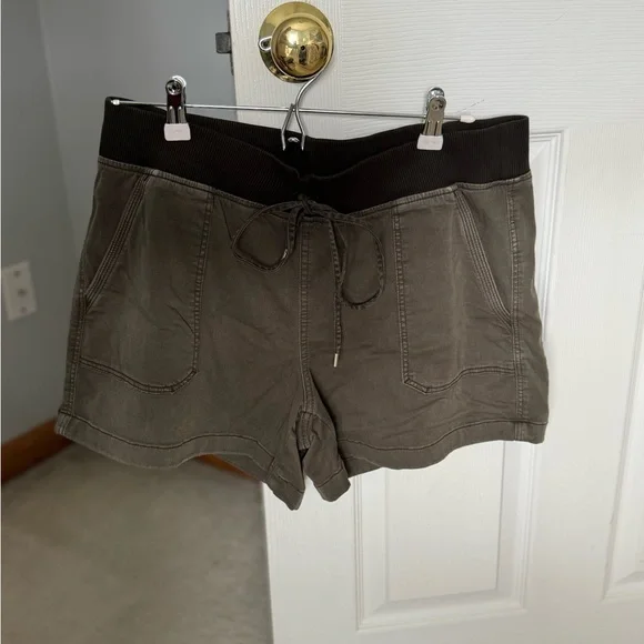 White House Black Market Green shorts size 12 - Picture 2 of 11